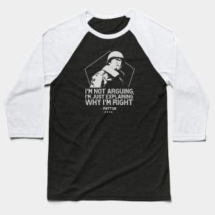 General George Patton | WW2 Inspirational Quote Baseball T-Shirt